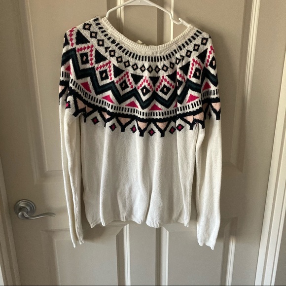 Cream Winter Pattern Sweater by H&M - Picture 2 of 2